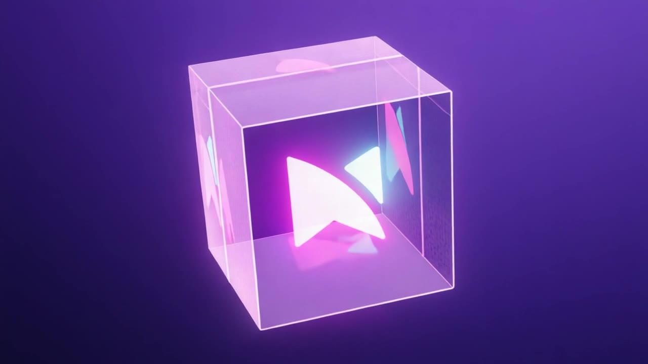 Minutes Network Token X, glass cube