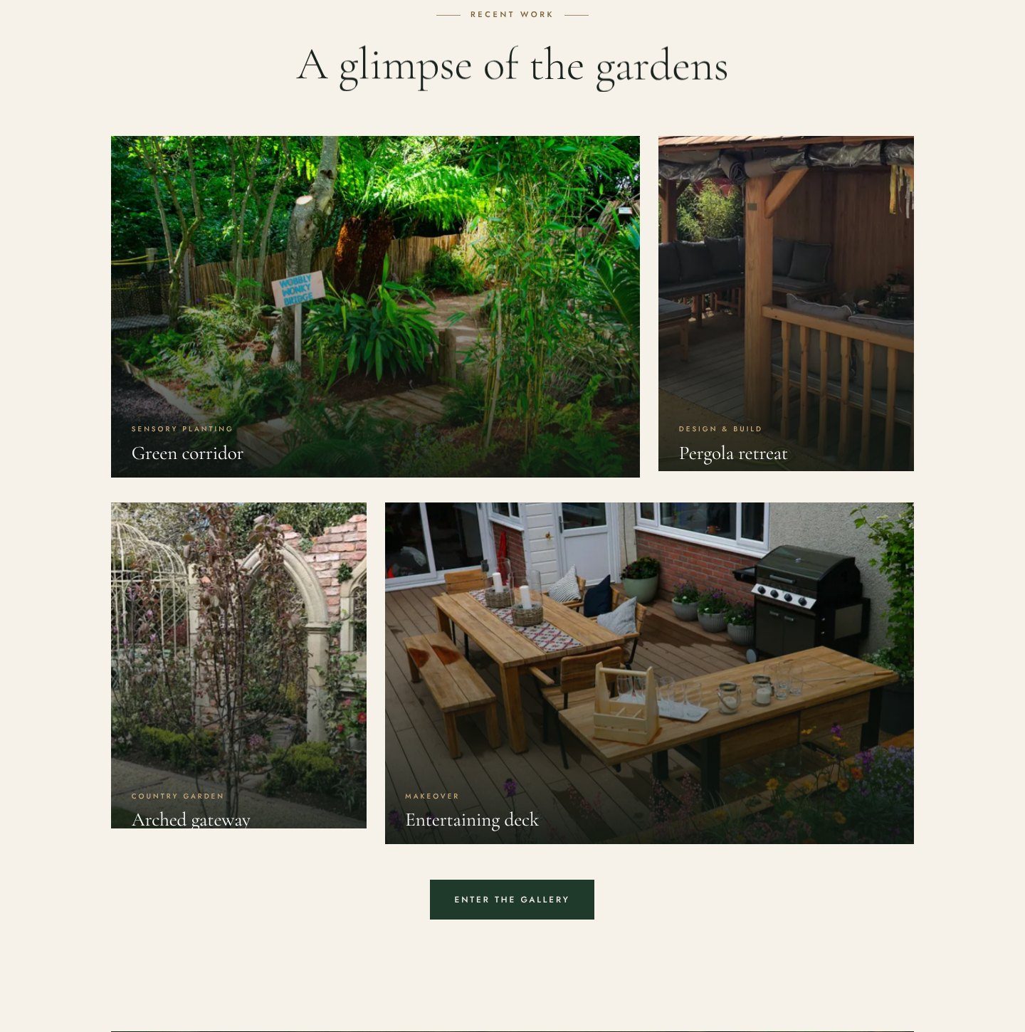 A glimpse of the gardens
