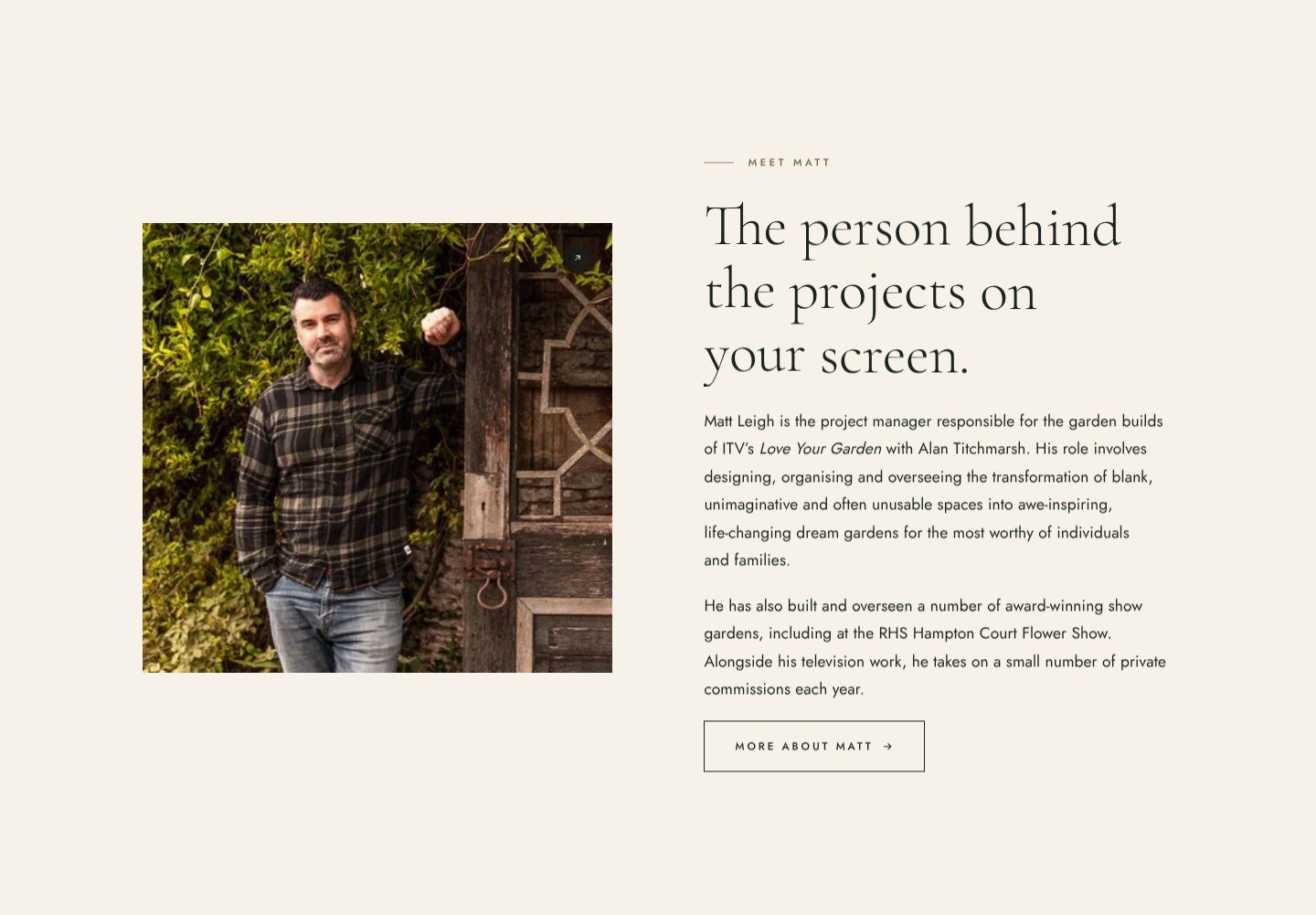 About Matt, the person behind the projects