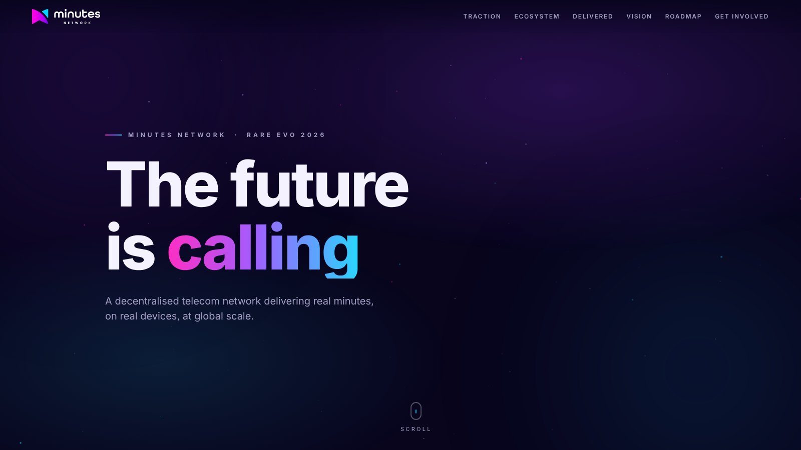 The Future Is Calling keynote, opening scene
